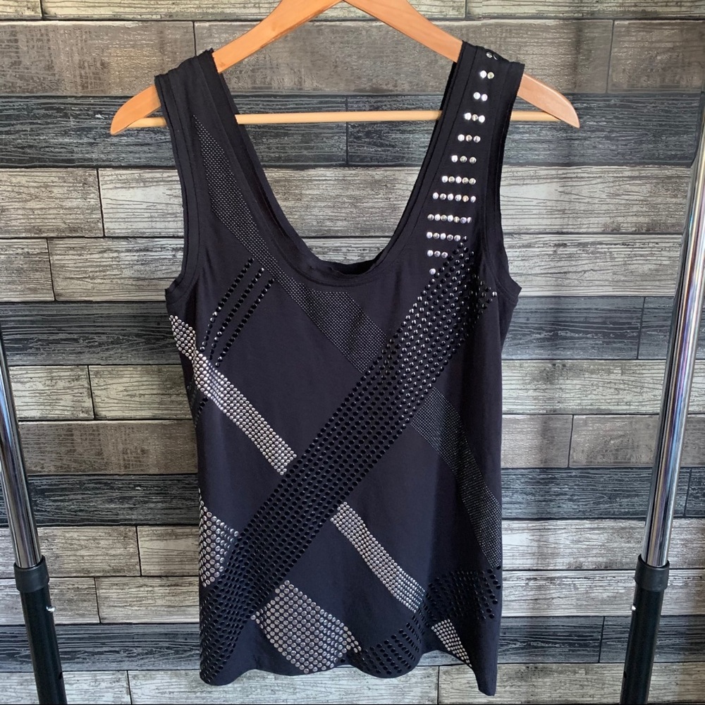 DVF Embellished Blank Tank Top
